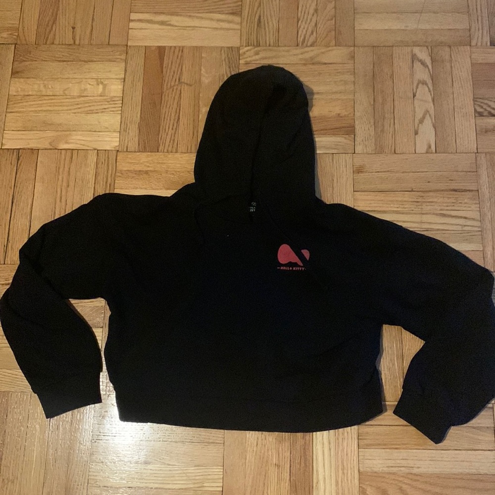 Hello kitty crop top hoodie